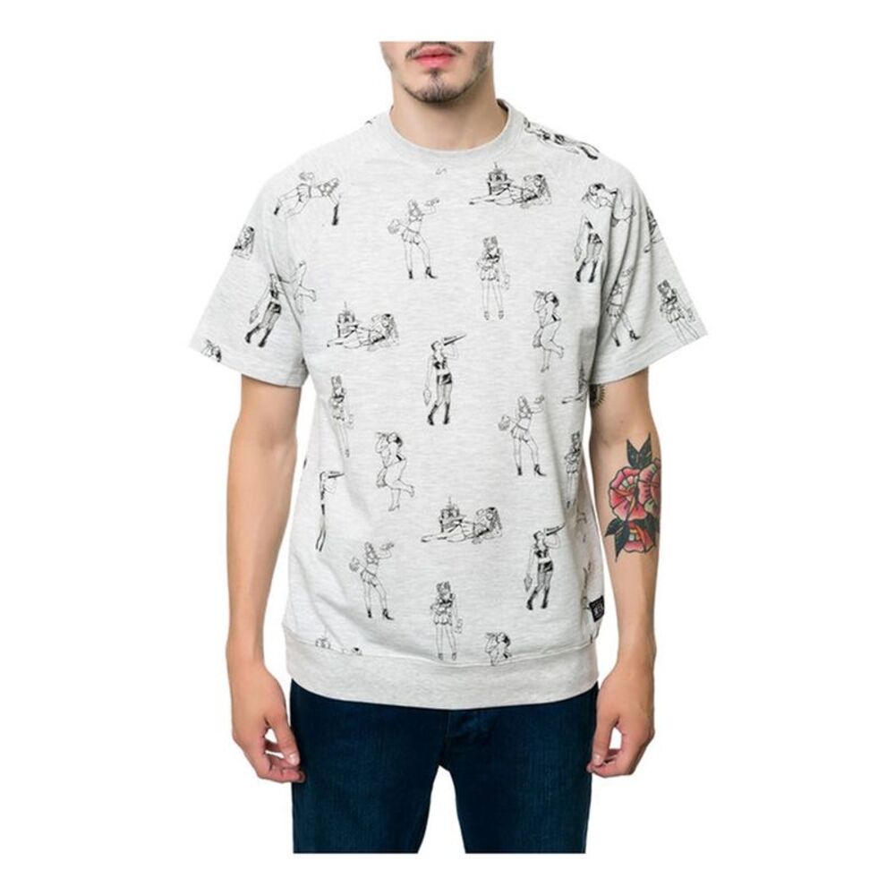 ROOK Mens The Cheer SS Sweatshirt, NWT